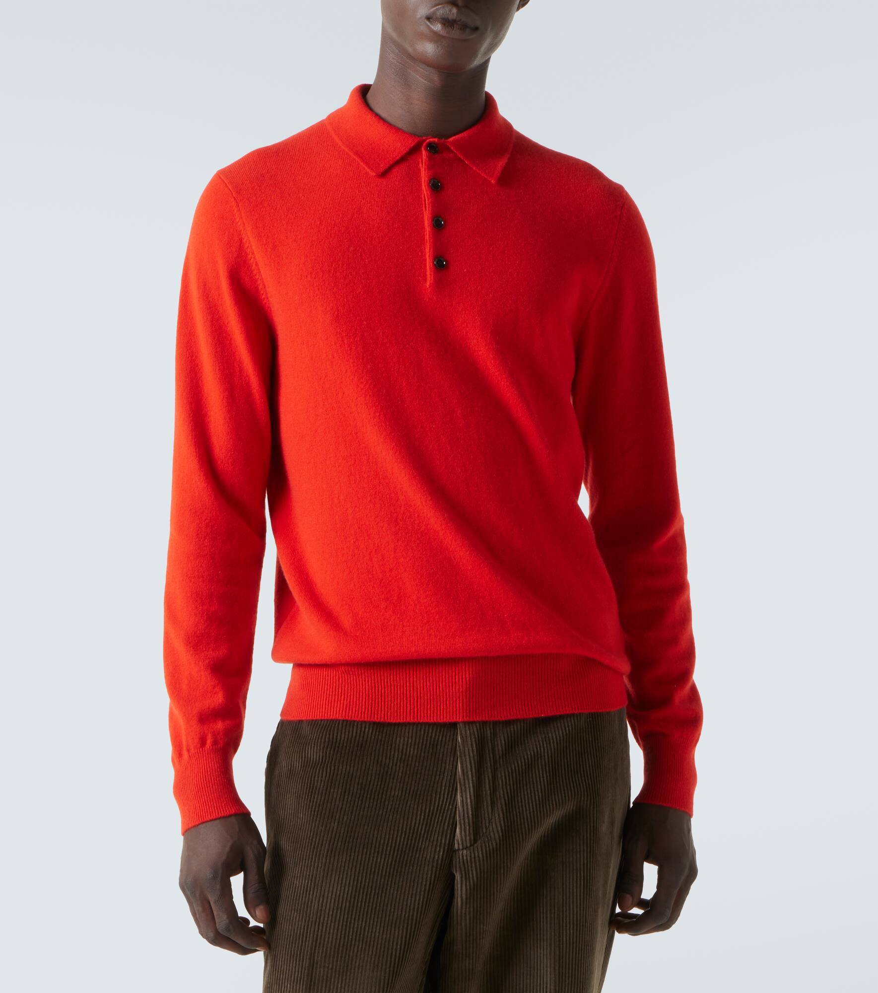 Cashmere polo sweater - 3