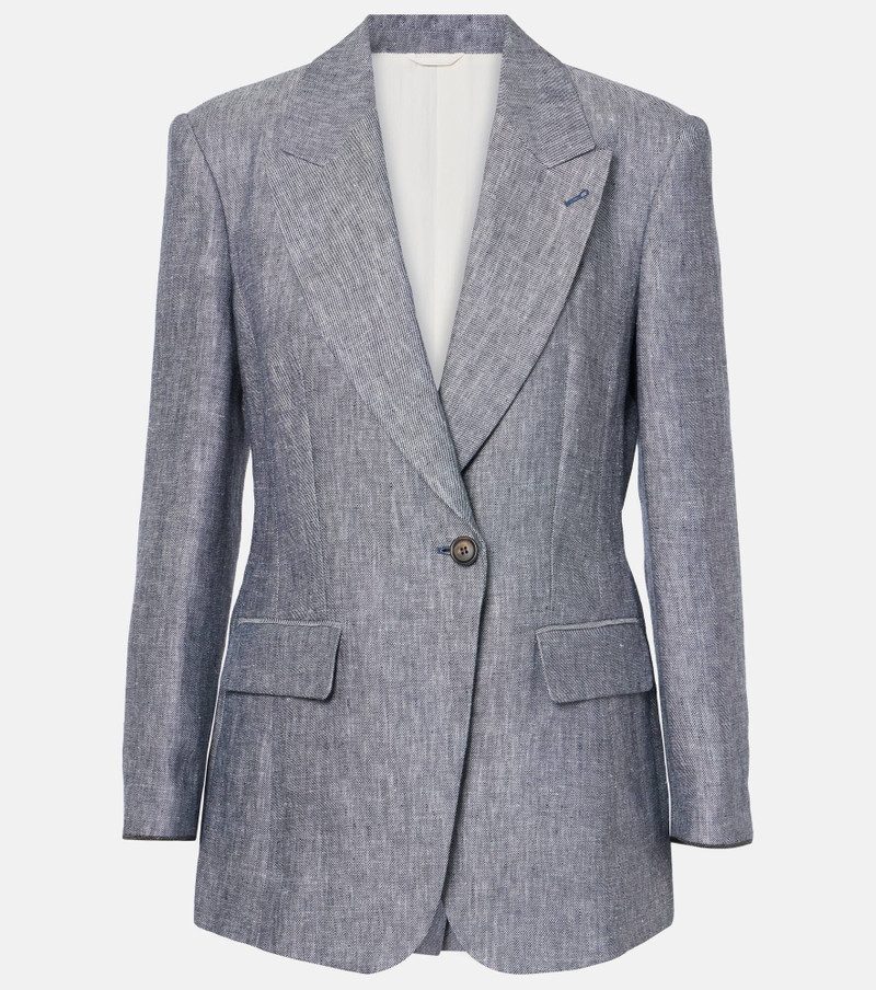 Hemp and linen blazer - 1