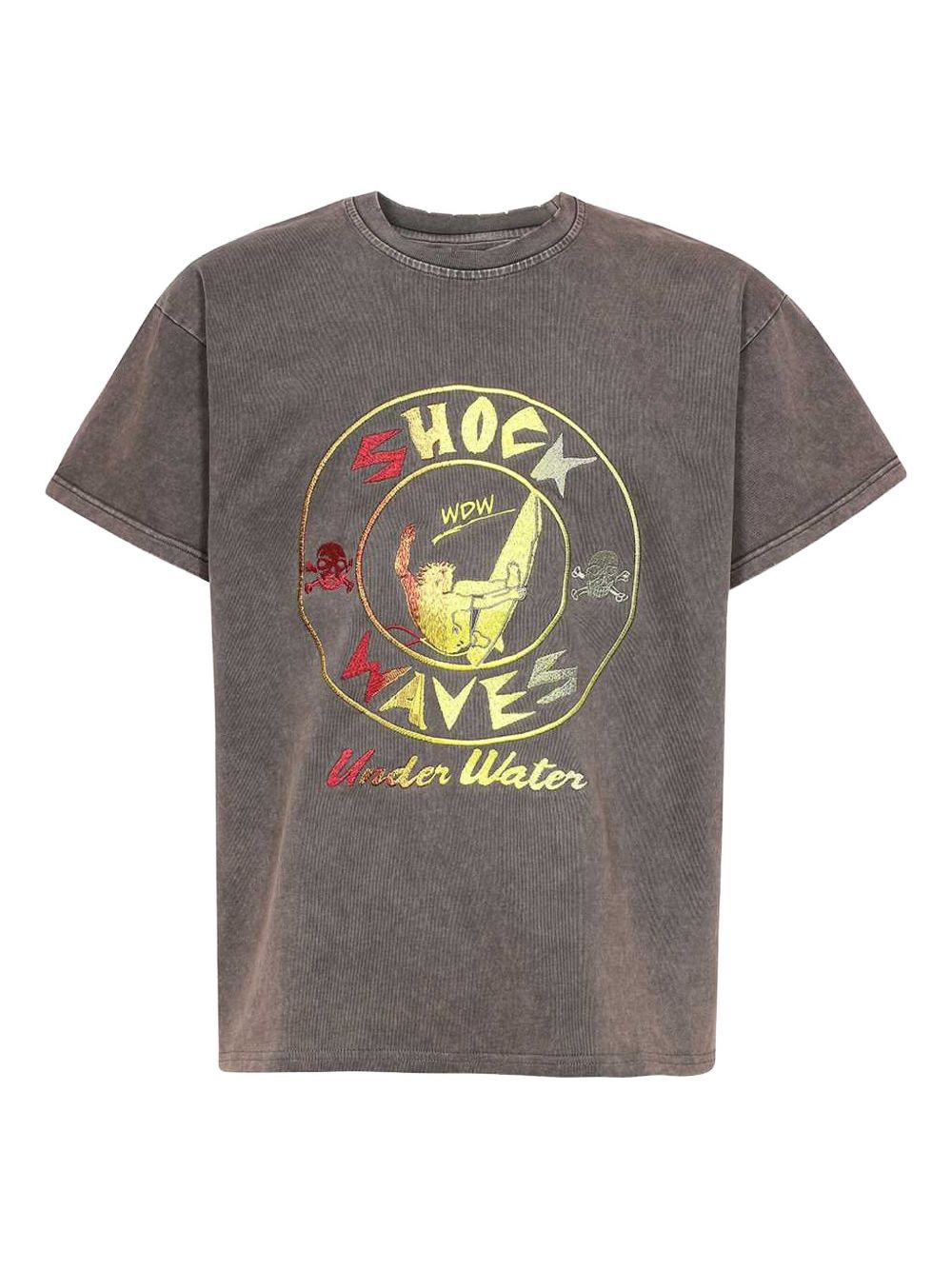 embroidered-shock-waves T-shirt - 1