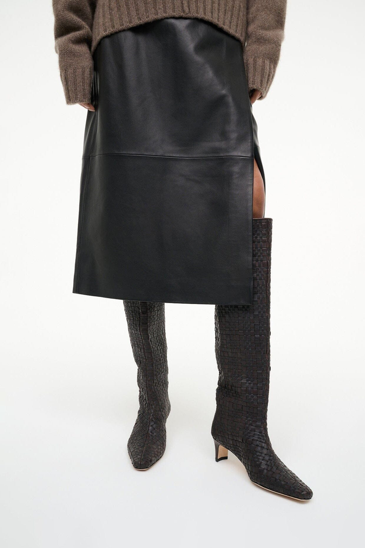 STAUD WALLY BOOT ESPRESSO WOVEN - 2
