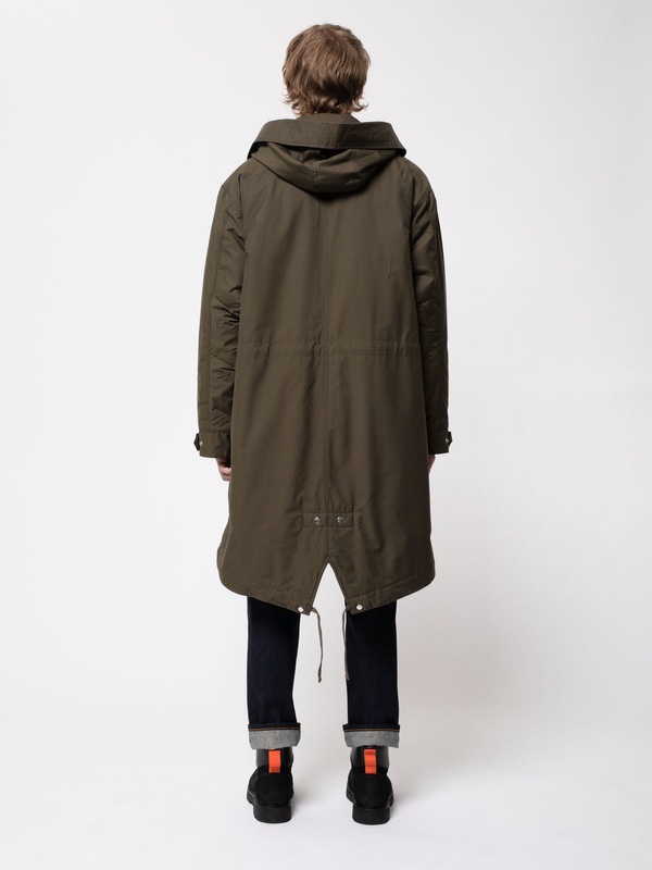 Kajjan Waxed Parka Olive - 4