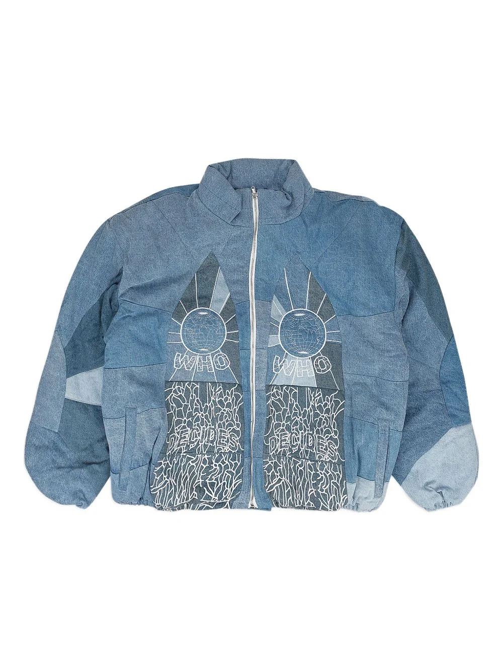 embroidered bomber jacket - 1