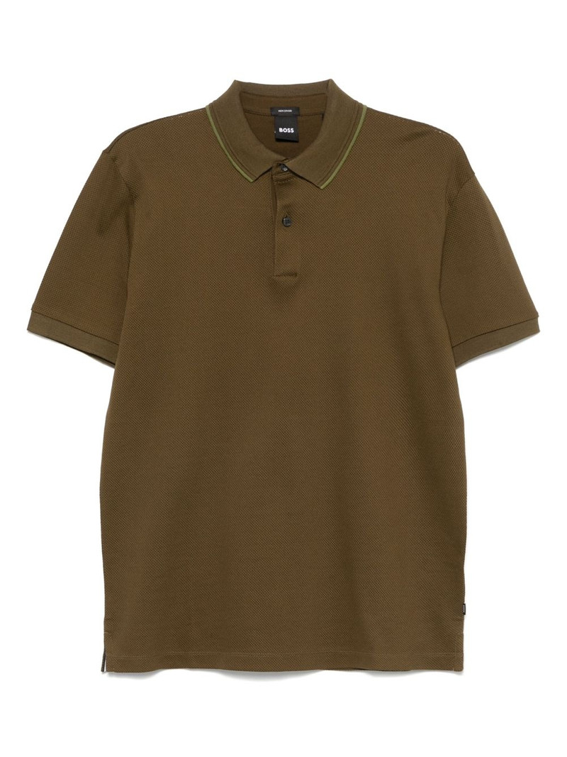 textured polo shirt 1