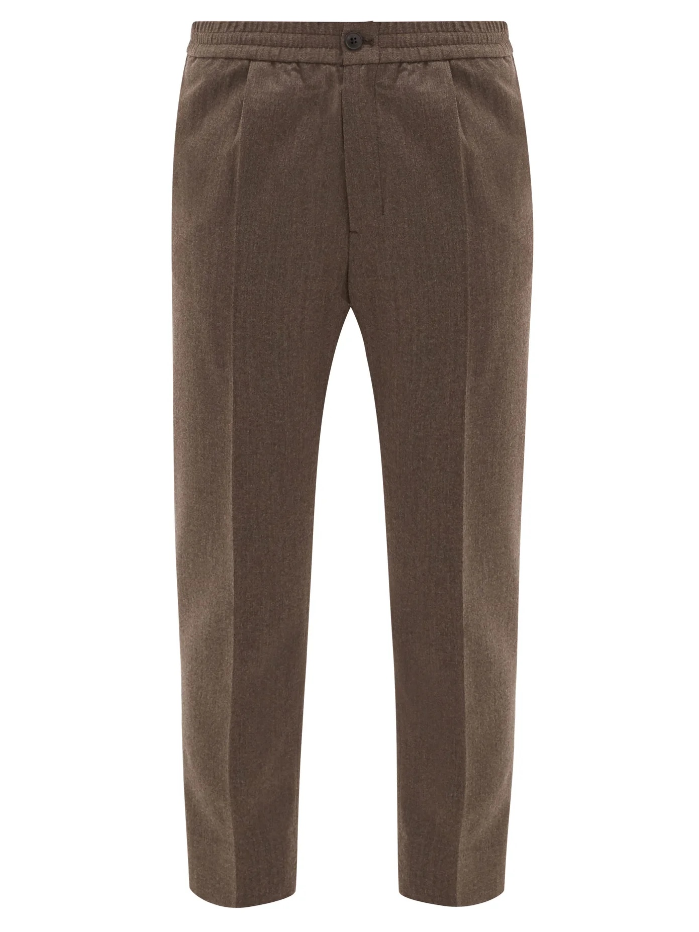 Cropped wool-fresco suit trousers - 1