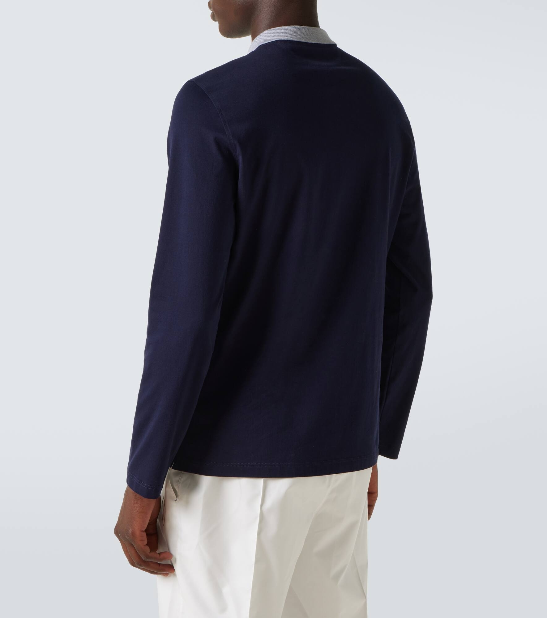 Cotton polo sweater - 4