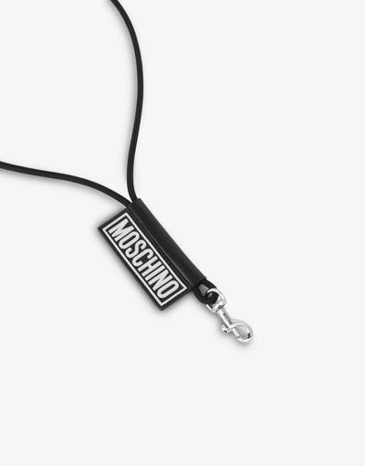 Moschino RUBBER LOGO KEYCHAIN WITH LANYARD outlook