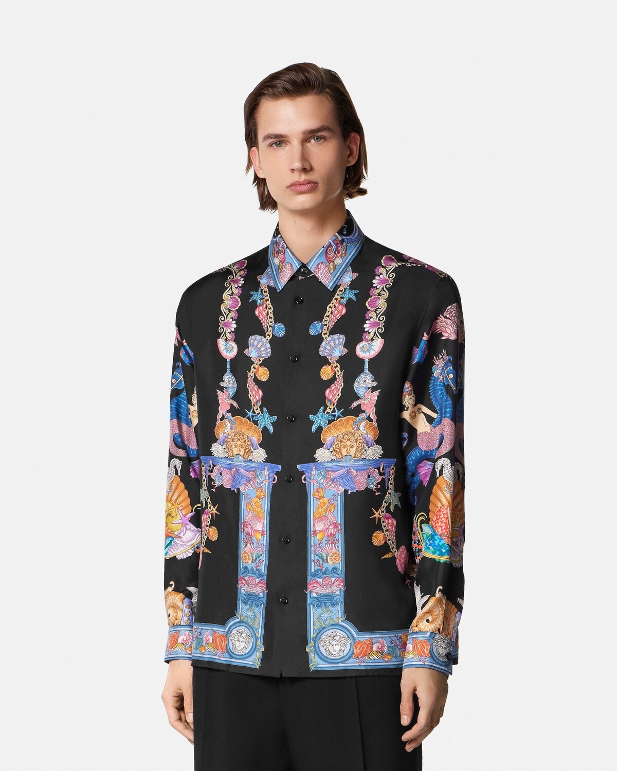 Coral Theatre Silk Shirt - 4