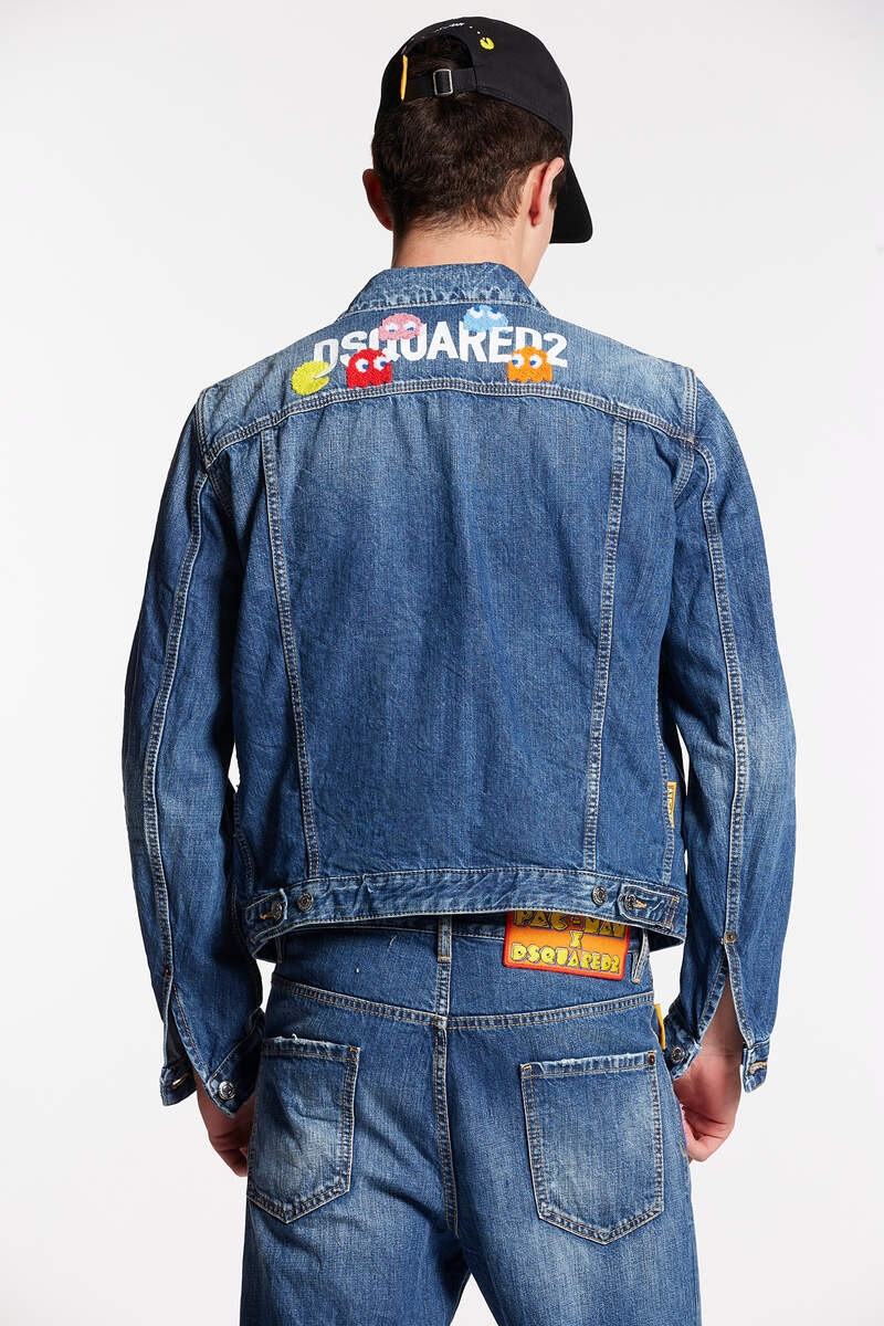 DSQUARED2 PAC-MAN MEDIUM WASH DAN JEAN JACKET outlook