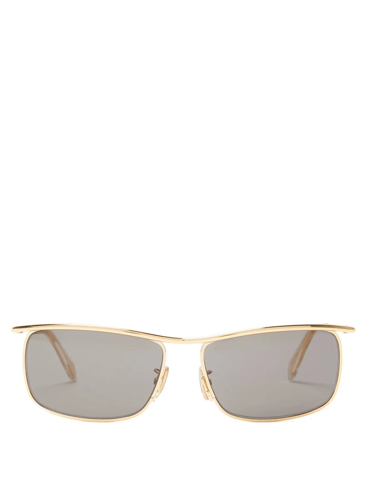 Rectangular metal sunglasses - 1