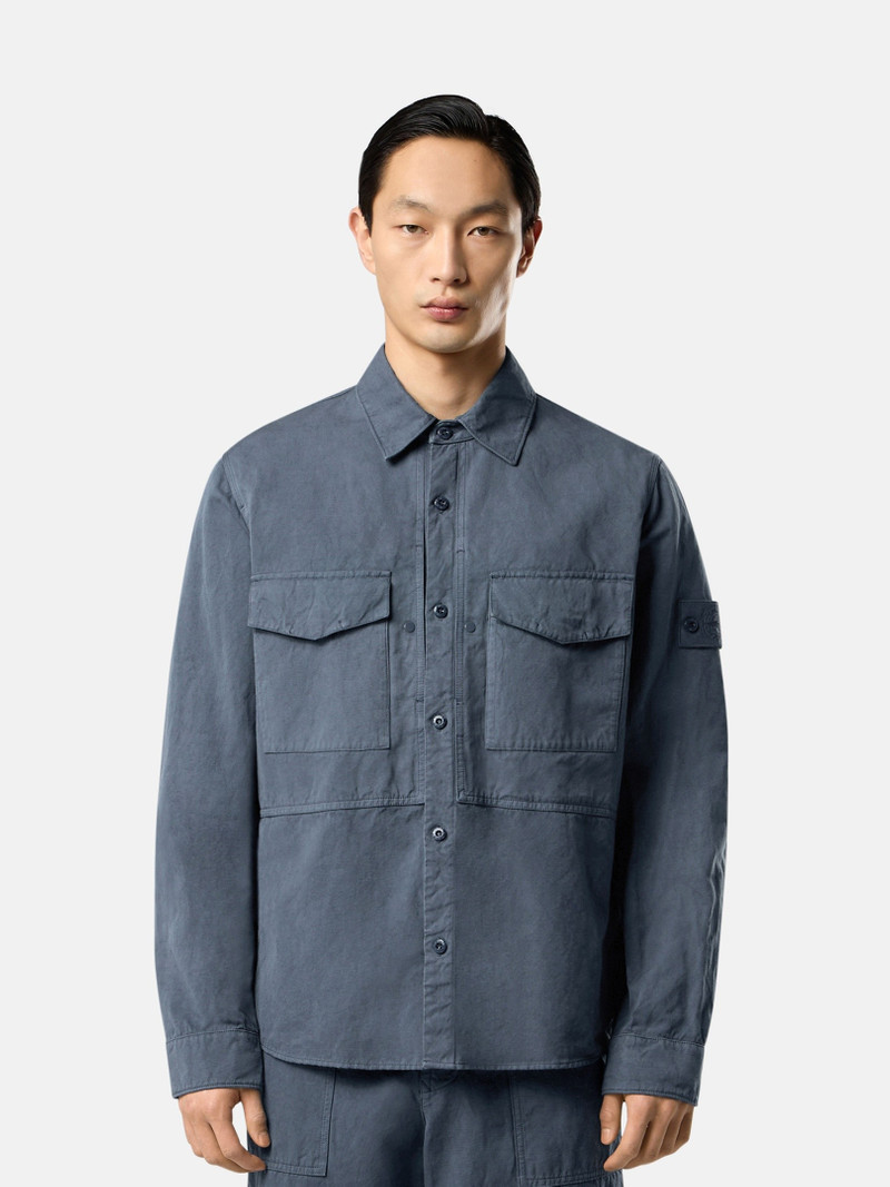 Stone Island 1200012 COTTON LINEN CANVAS_S.I.GHOST outlook
