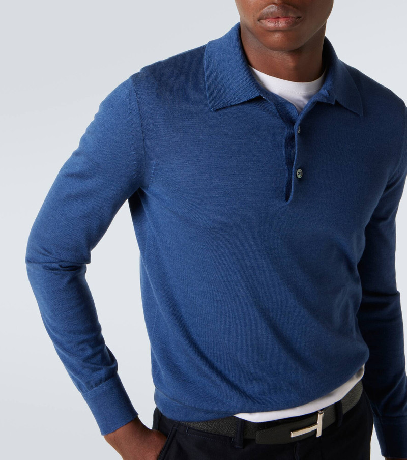 Cashmere and silk polo sweater 5