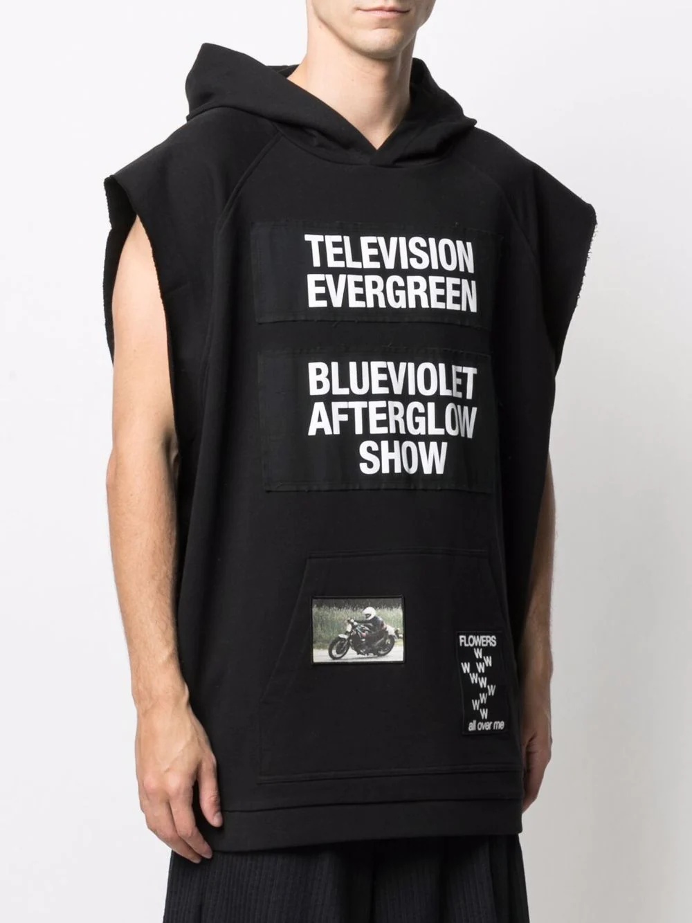 Television Evergreen sleeveless hoodie - 3