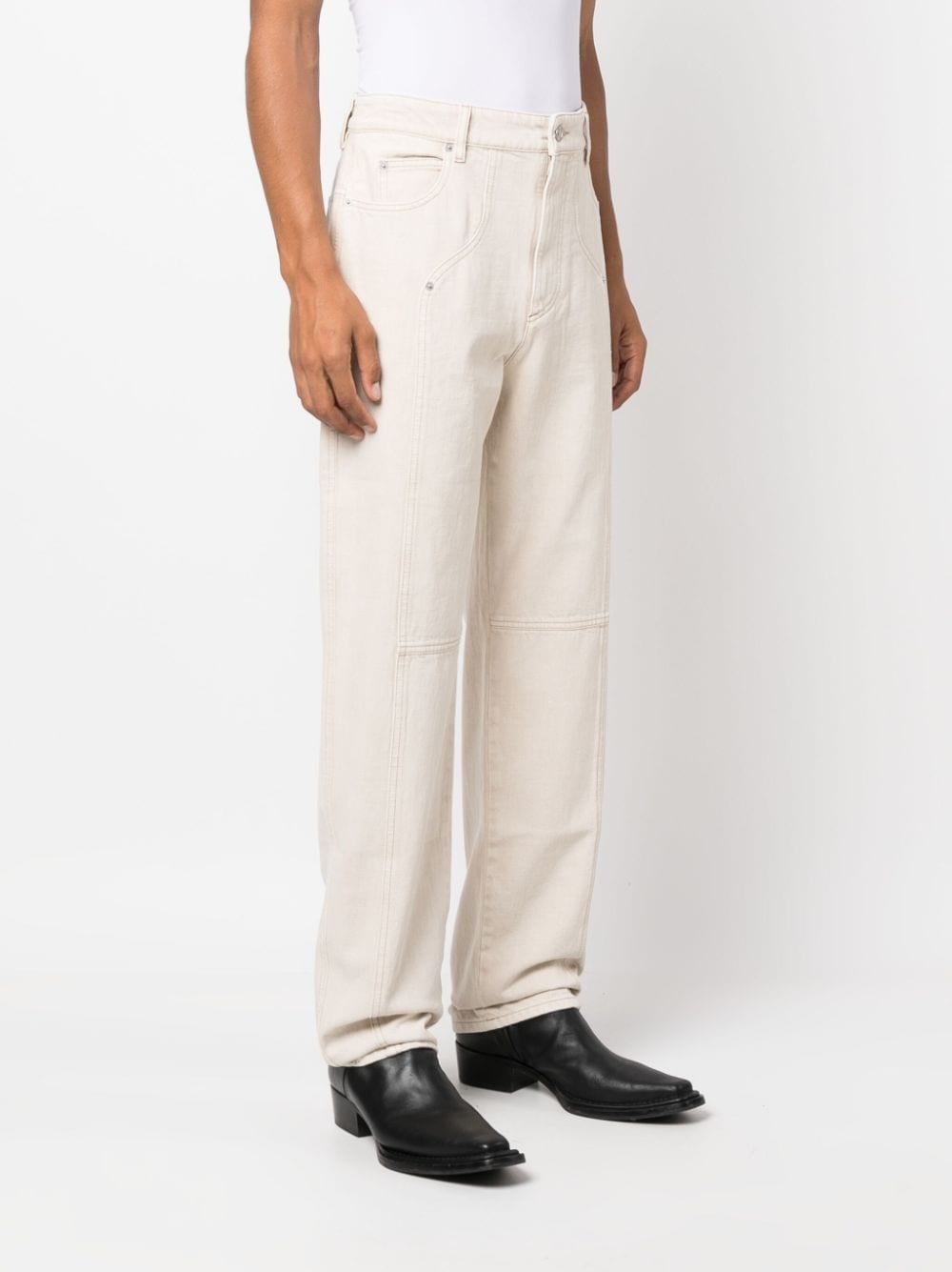 Javi cotton straigh-leg trousers - 3