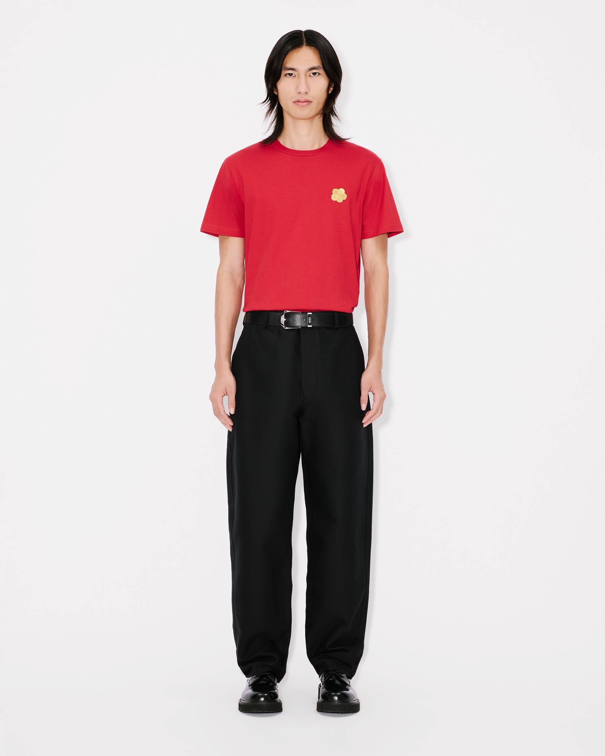 'Boke Flower' embroidered slim T-shirt in cotton - 5
