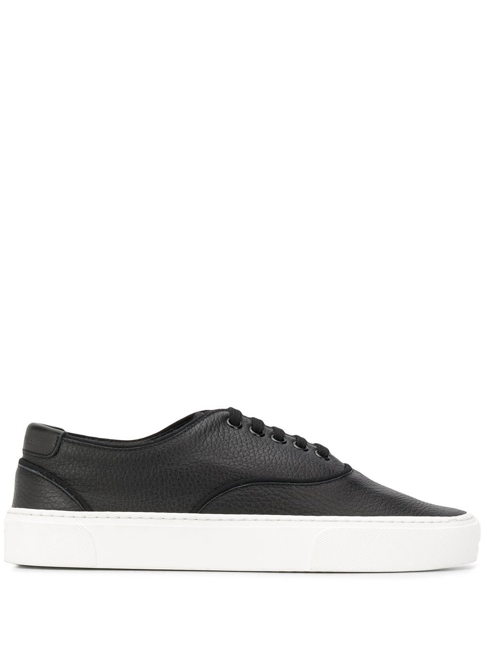 textured low-top sneakers - 1