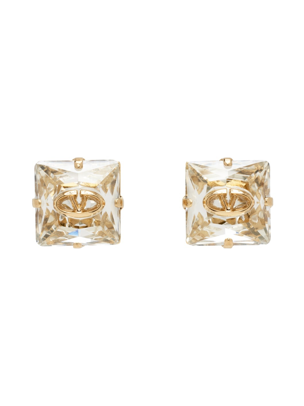 Gold VLogo Earrings - 1