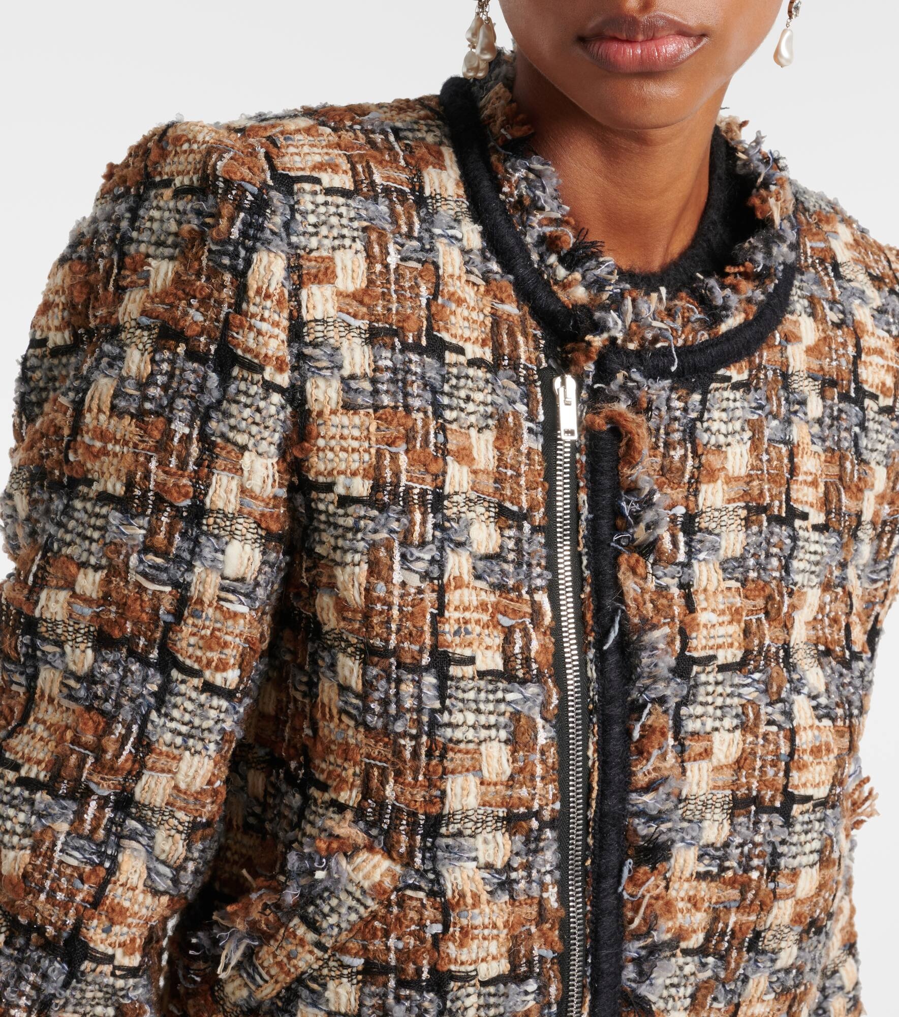 Kerry cropped wool-blend jacket - 4