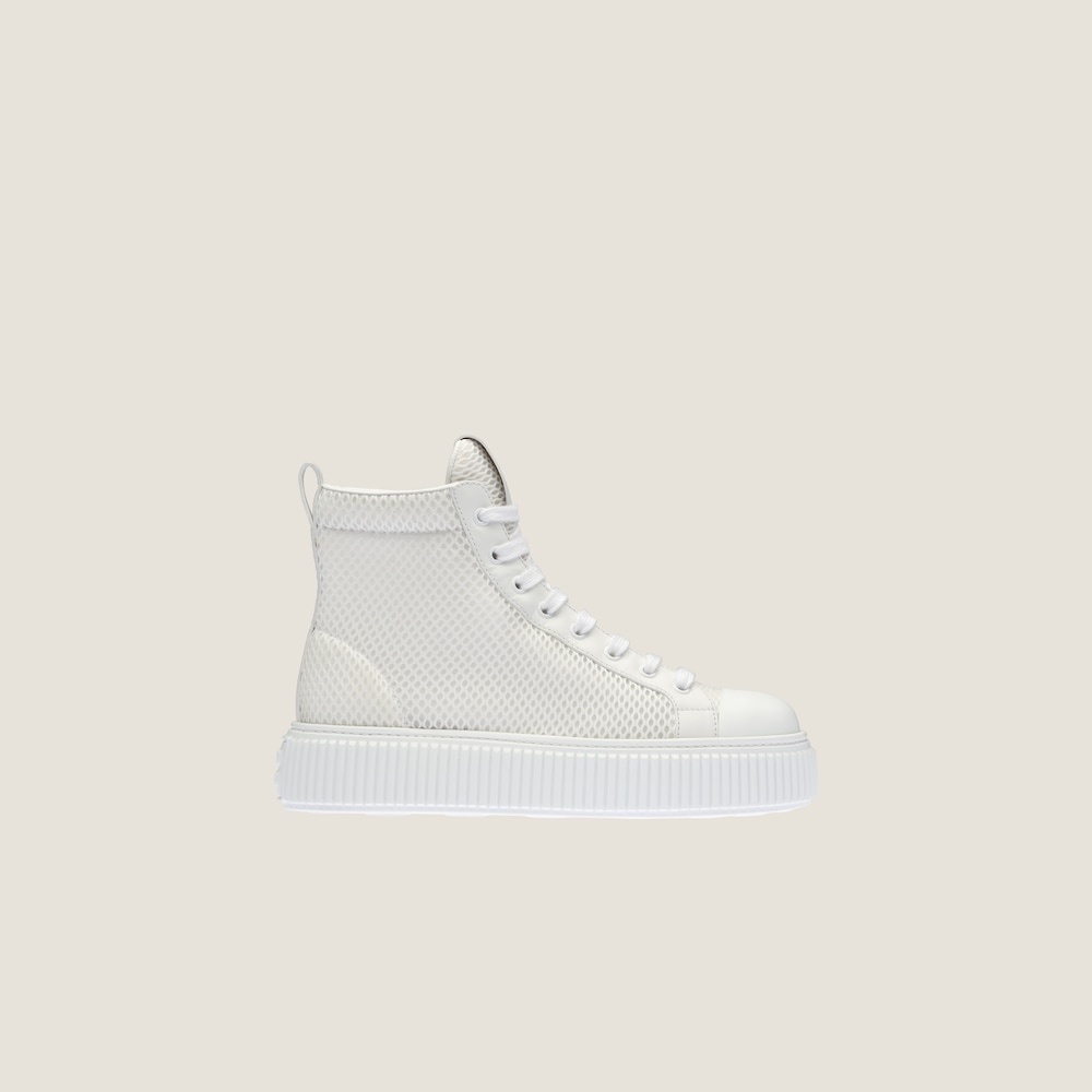 Mesh flatform high-top sneakers - 1