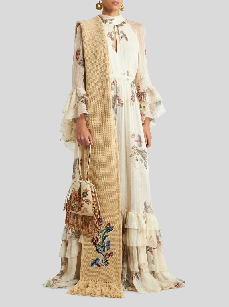 Etro LONG PRINTED SILK CREPON DRESS outlook