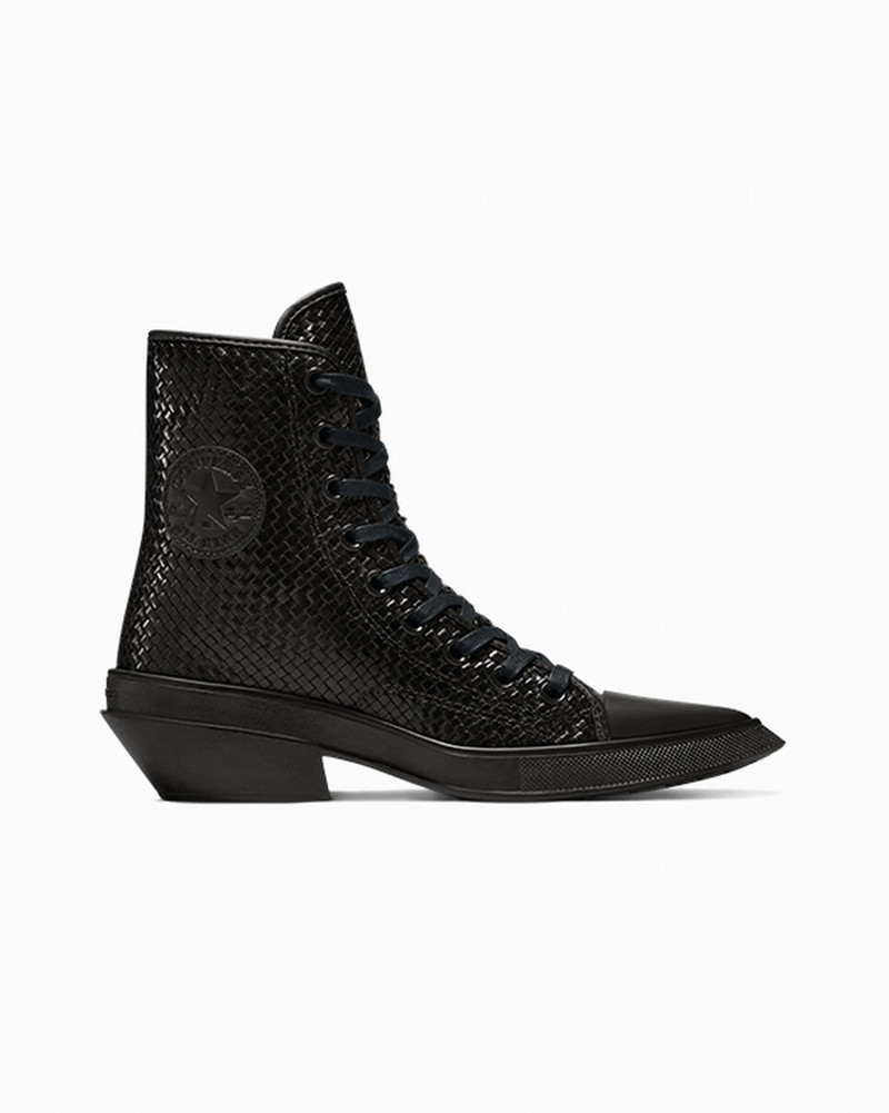 Chuck 70 De Luxe Pointed Platform Woven Leather 1