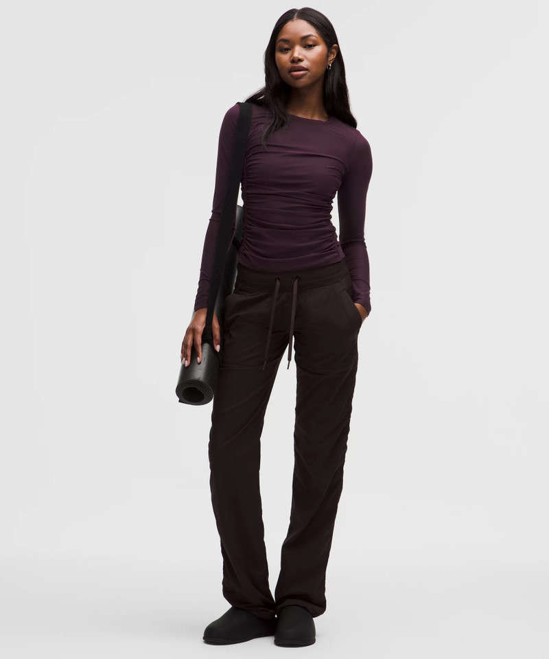 Mesh Ruched Long-Sleeve Shirt 5