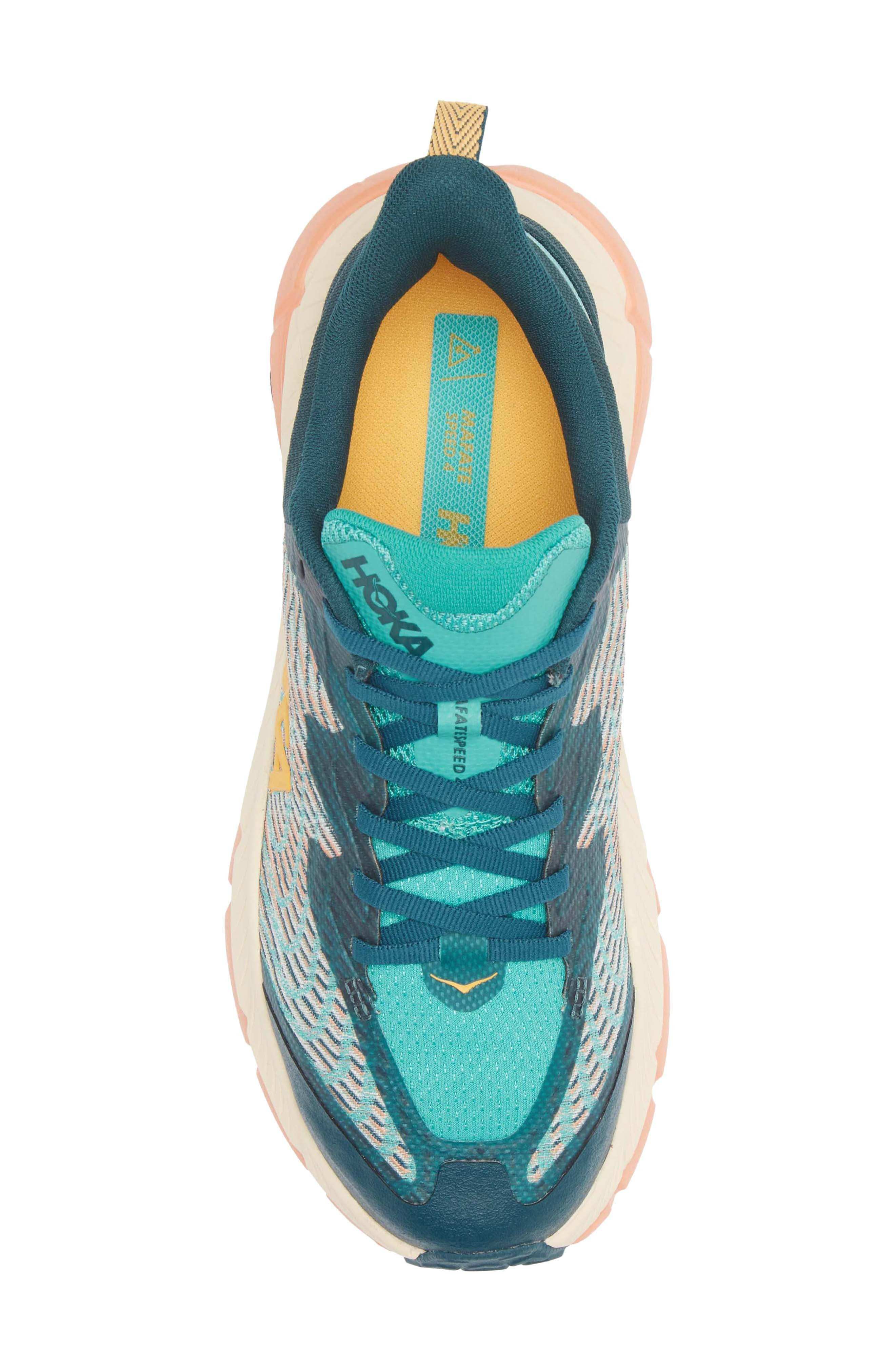 HOKA Mafate Speed 4 Trail Running Shoe in Deep Teal /Water Garden at Nordstrom - 5