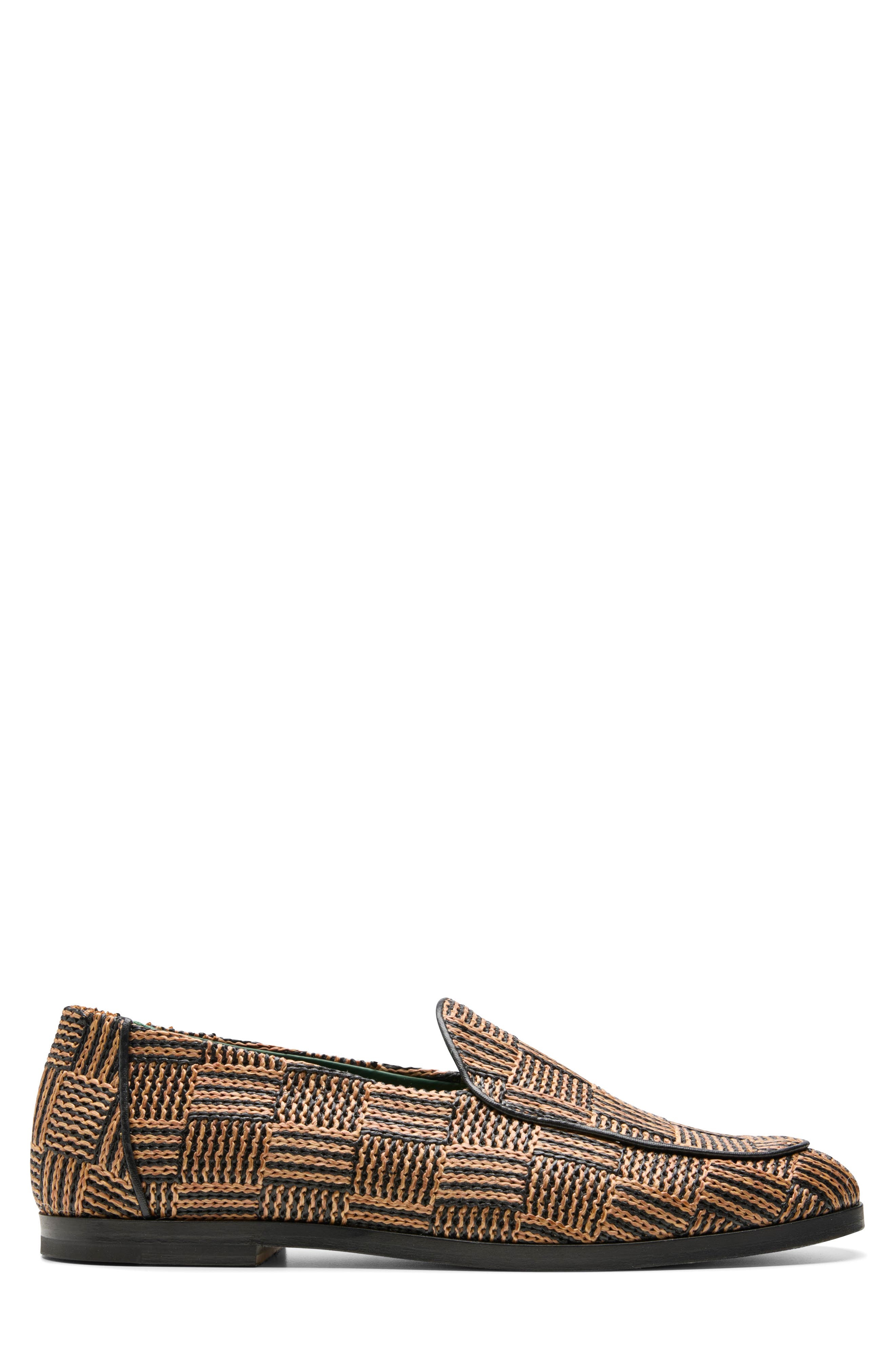 VINNY'S Belgee Raffia Loafer in Brown Raffia at Nordstrom - 3
