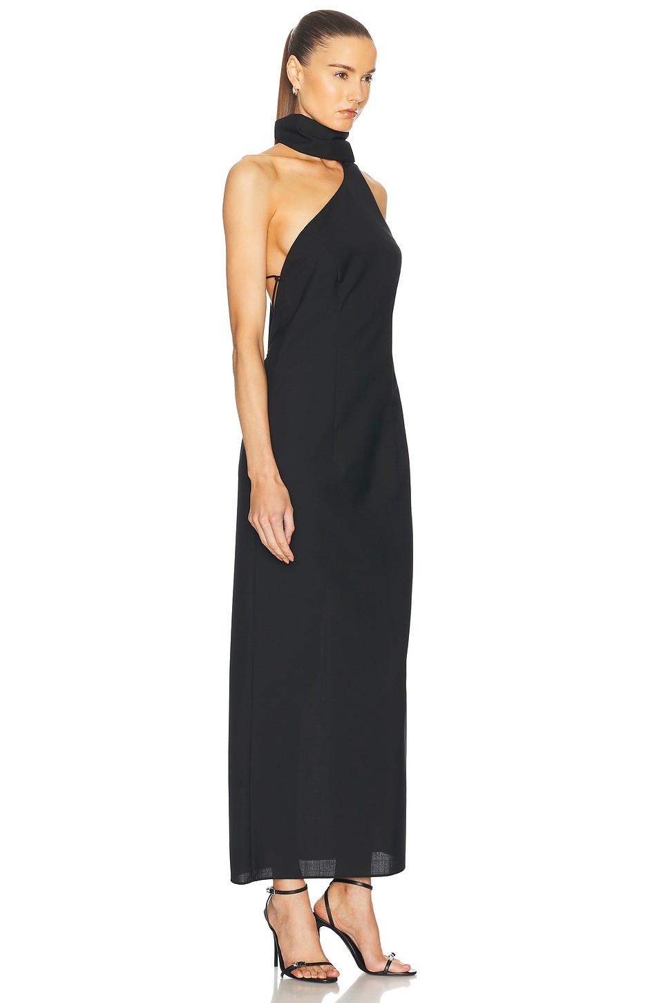 Open Back Scarf Dress - 2