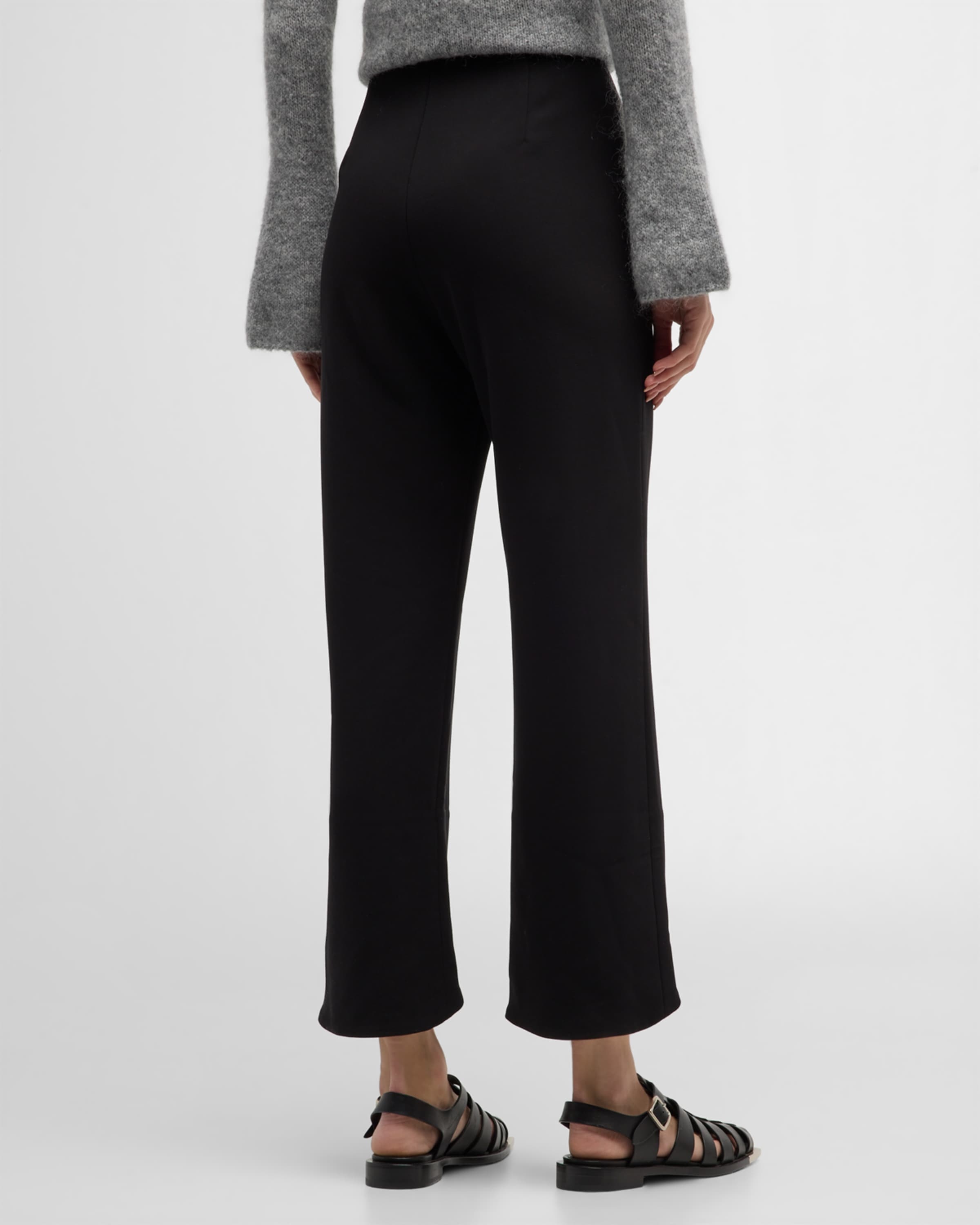 Normann Cropped Tulip-Hem Straight-Leg Pants - 4