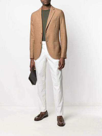 Loro Piana single-breasted wool-silk blazer outlook