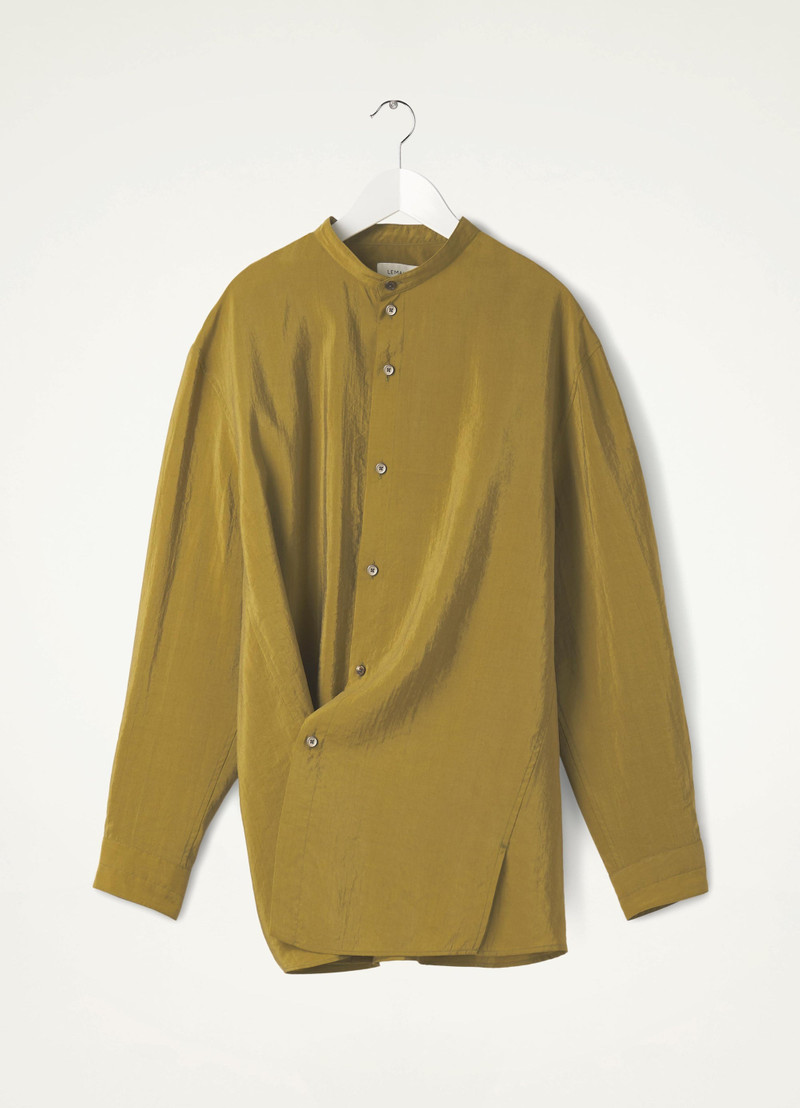 STAND COLLAR TWISTED SHIRT
DRY SILK 1