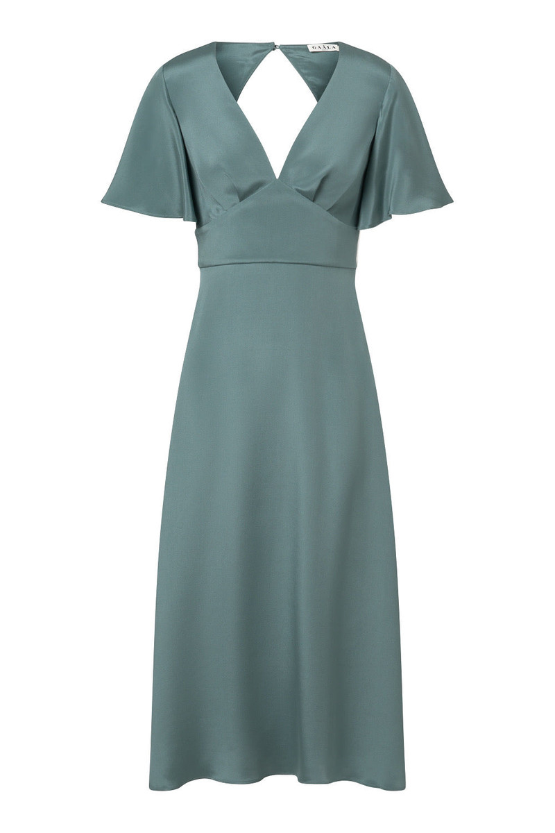 Coralie Silk Dress Open back 8