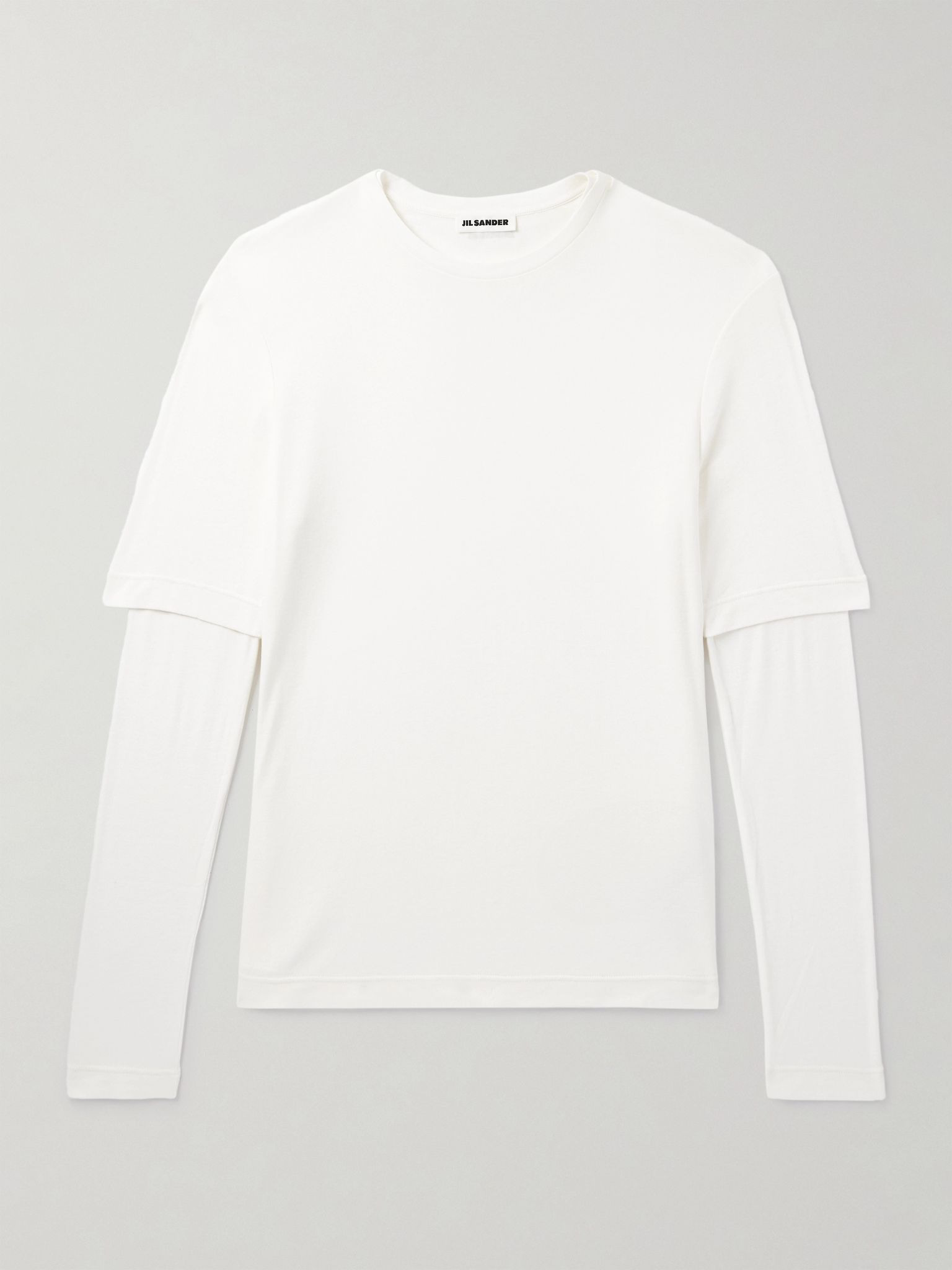 Pack of Three Slim-Fit Logo-Embroidered Cotton-Jersey Tops White - 6