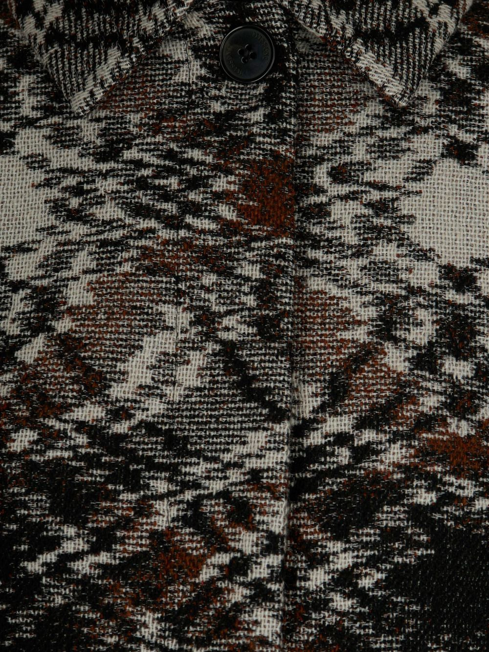 patterned button coat - 3