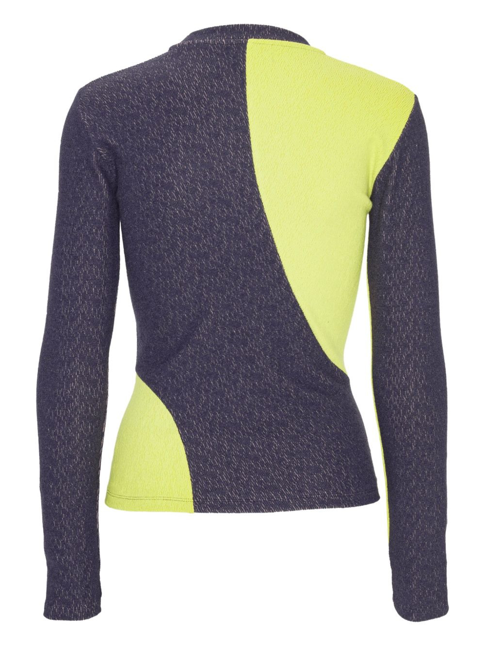 colour-block long-sleeve T-shirt - 2