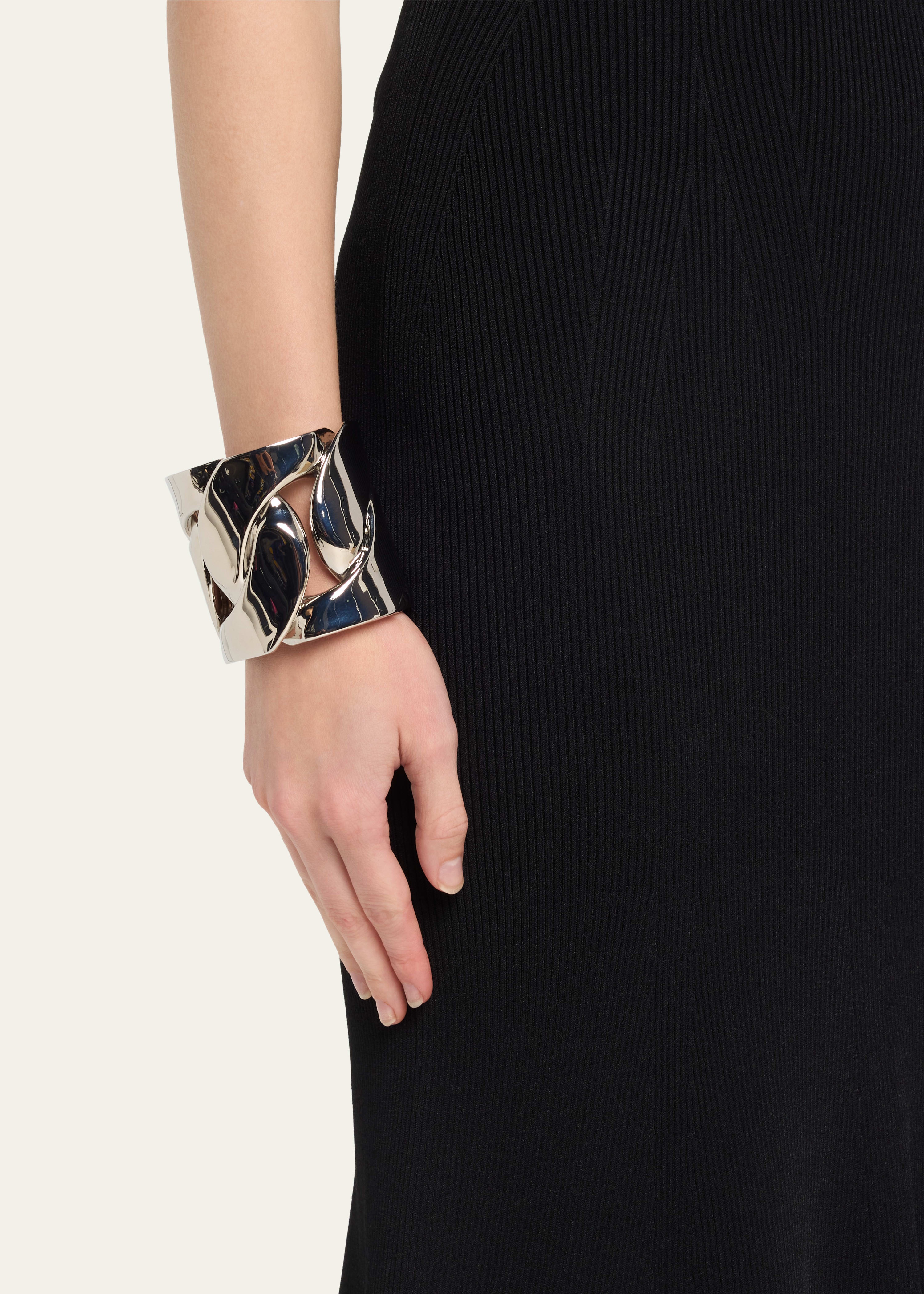 Chain Open Cuff Bracelet - 2