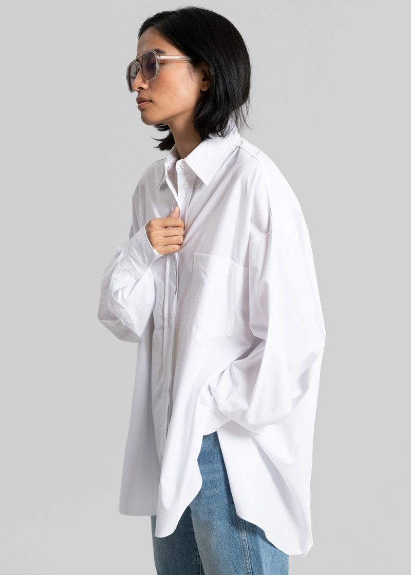 Kat Soft Oversized Shirt - White 1