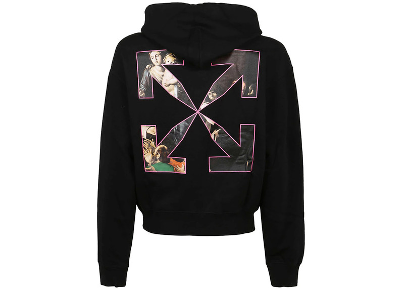 Off-White OFF-WHITE Spray Caravaggio Hoodie Black outlook