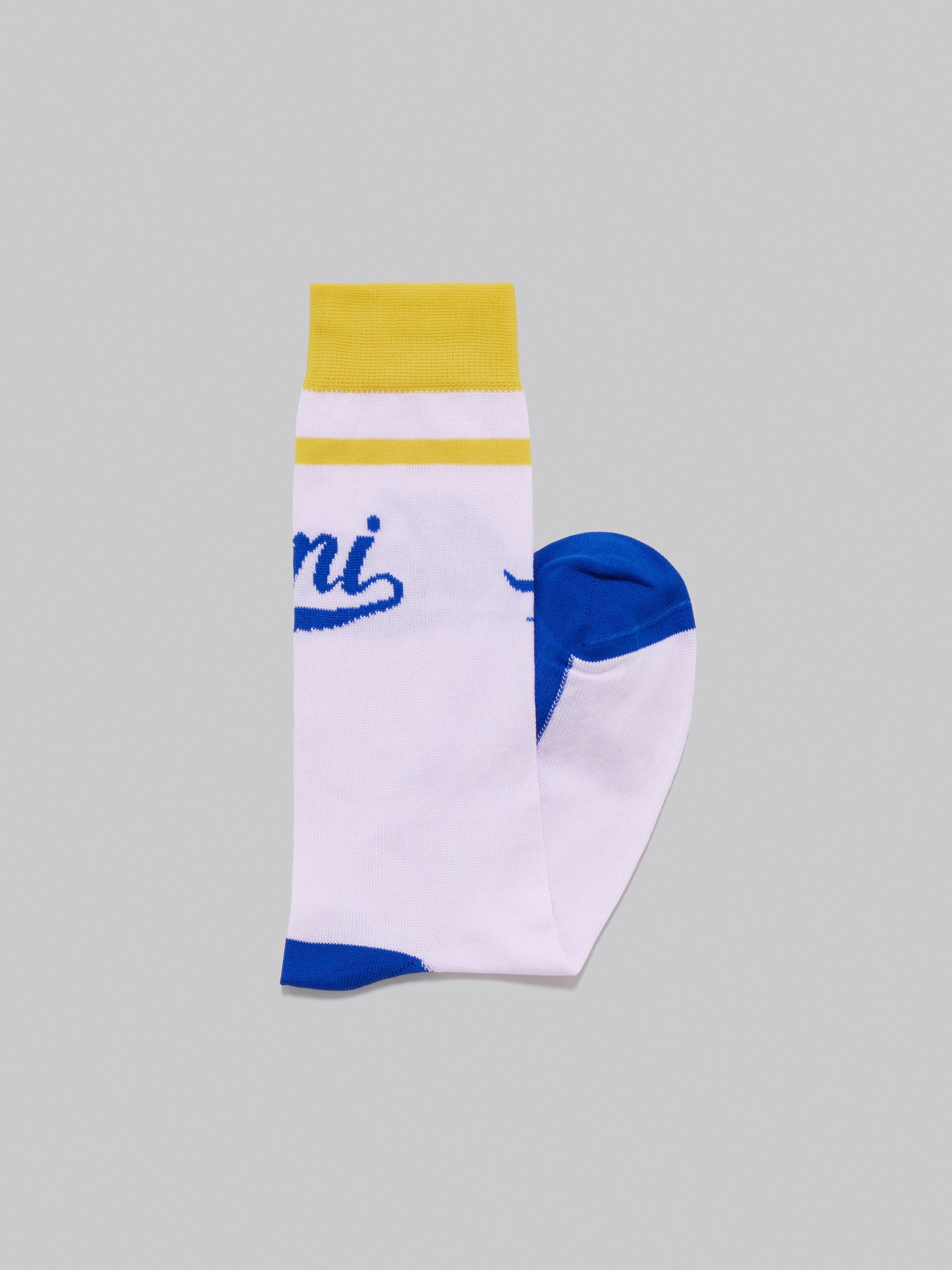 PINK COTTON COLOUR-BLOCK SOCKS - 2