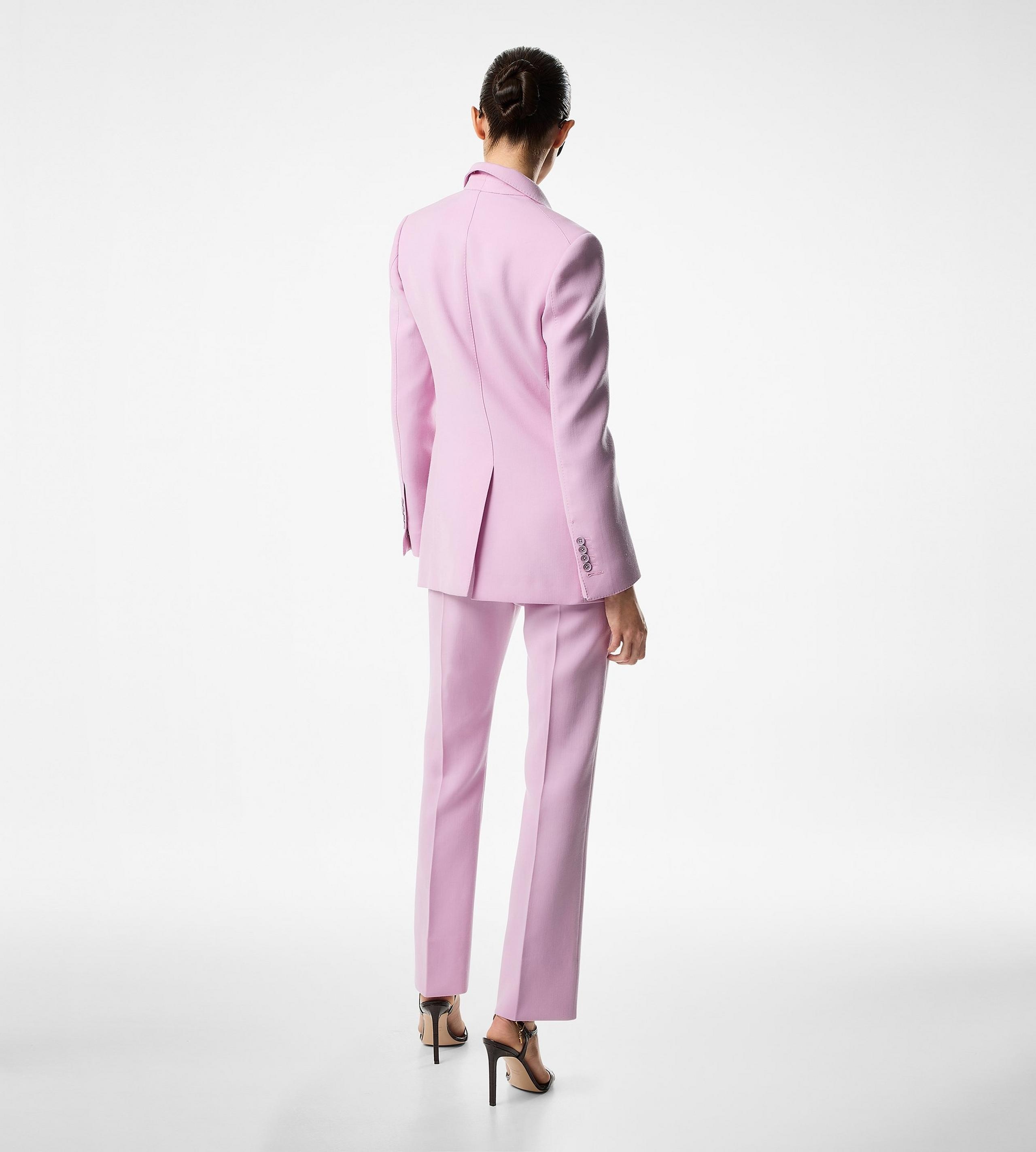 WOOL AND SILK BLEND TWILL "WALLIS" TAILORED PANTS - 4