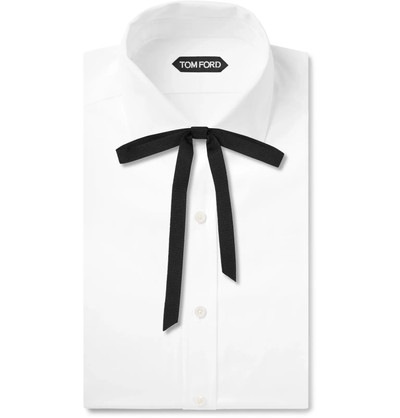 GUCCI Pre-Tied Silk-Grosgrain Bow Tie outlook