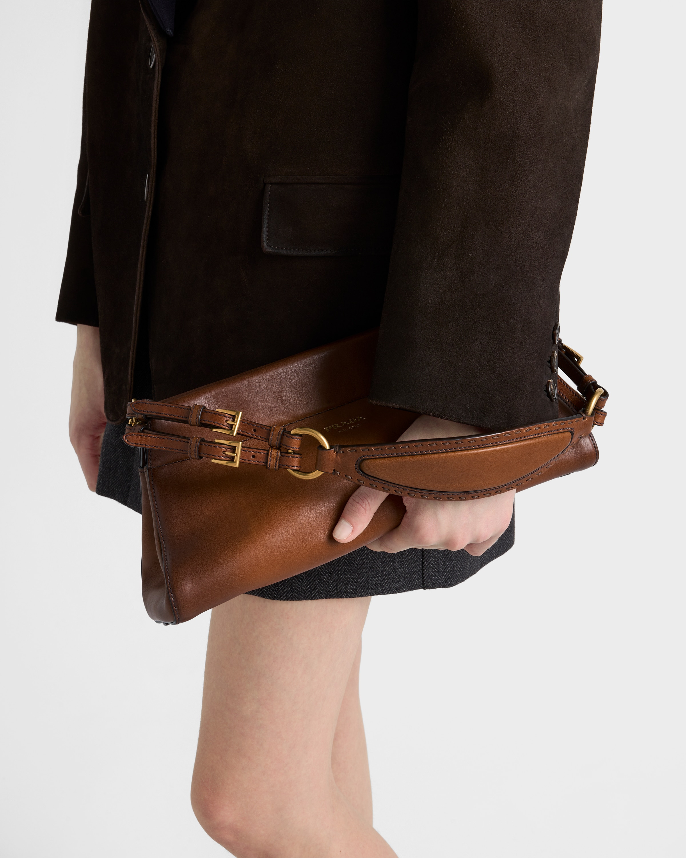 Prada Enchaîné medium leather bag - 8