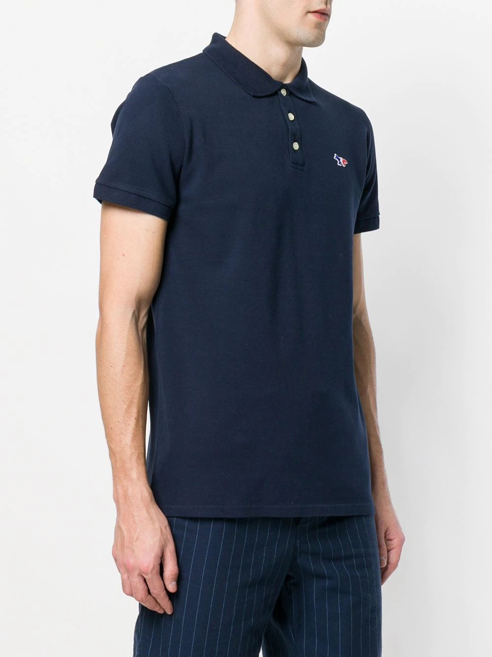 fox patch polo shirt - 3