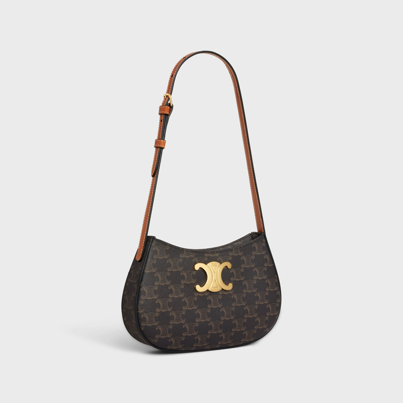 CELINE MEDIUM TILLY BAG in Triomphe canvas and calfskin outlook