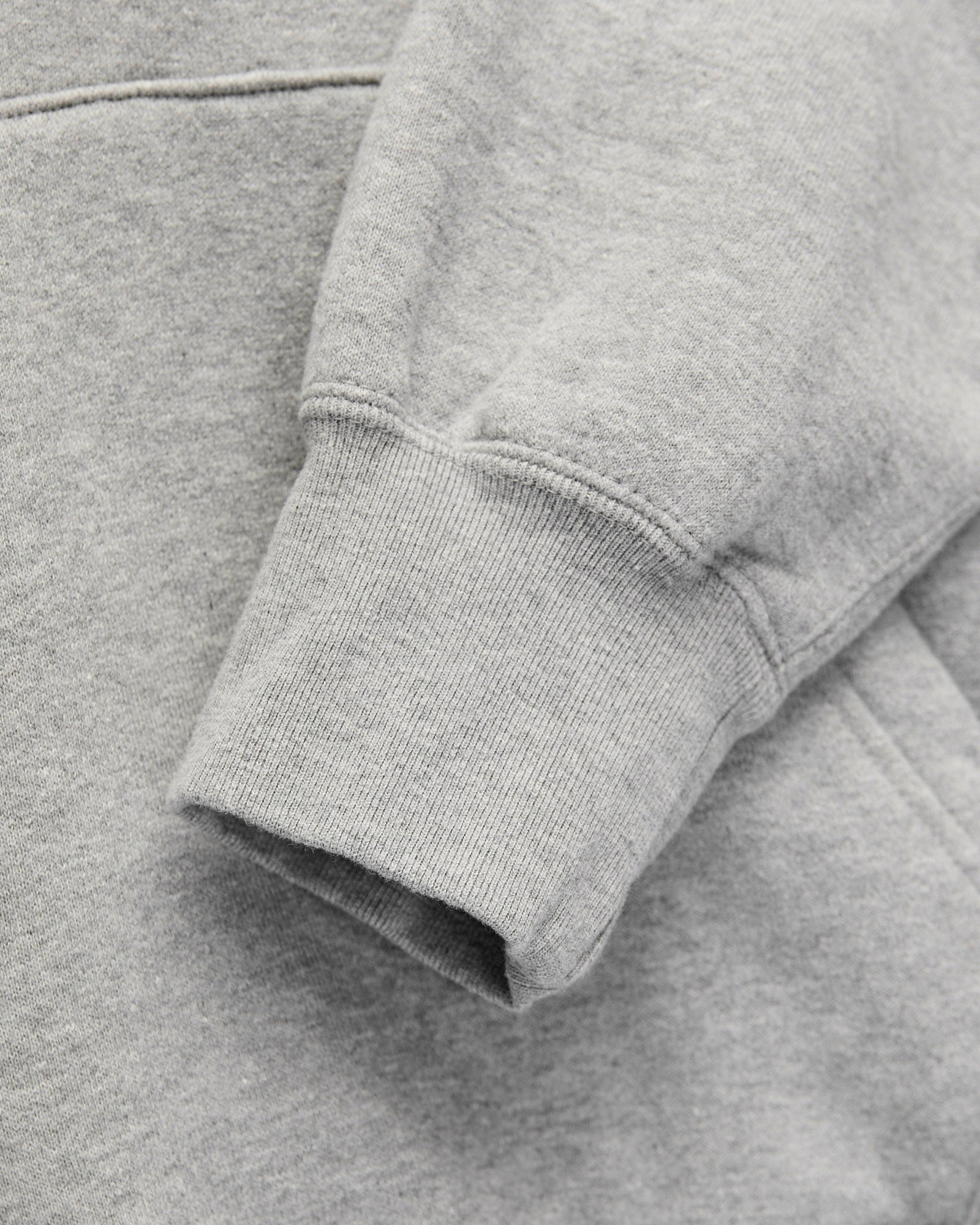 Azuma-Knit Fleece Pullover Hoodie in Heather Grey - 5