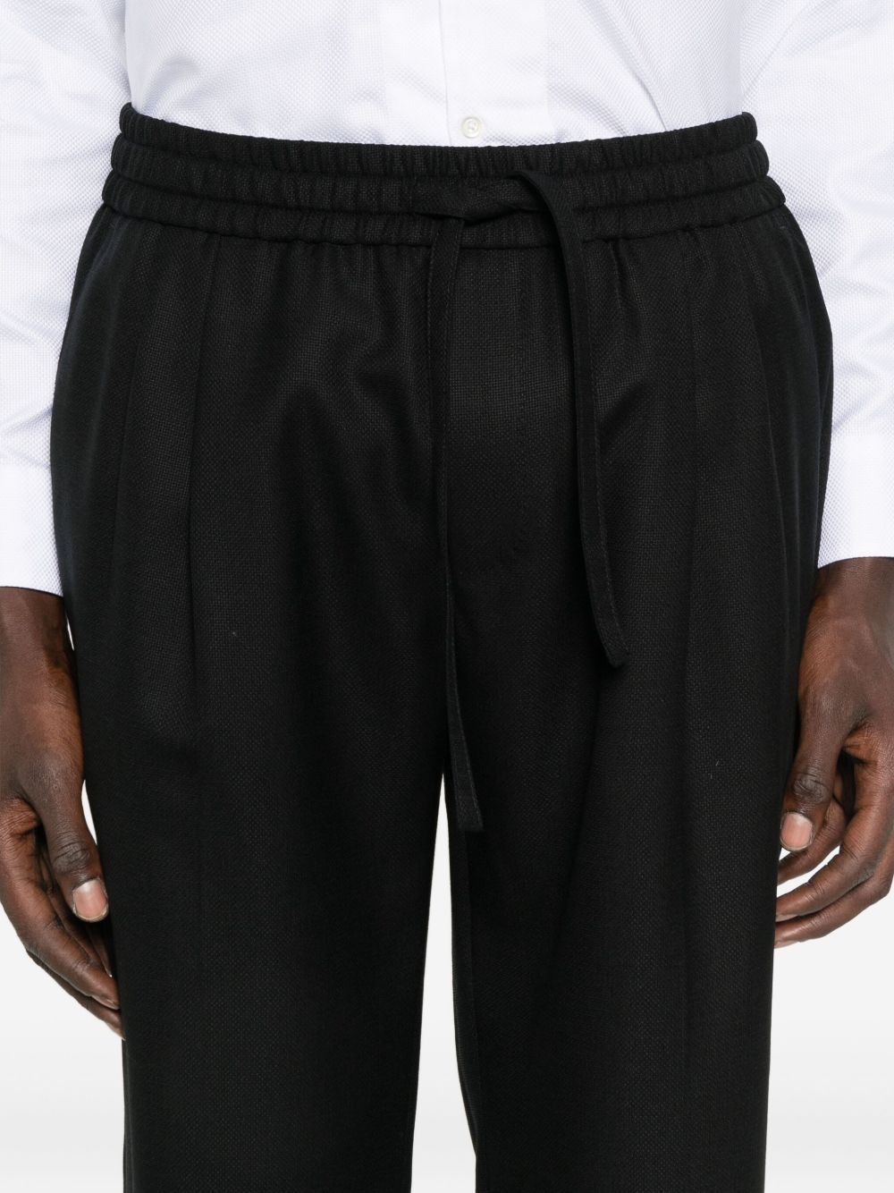 elastic-waistband trousers - 5
