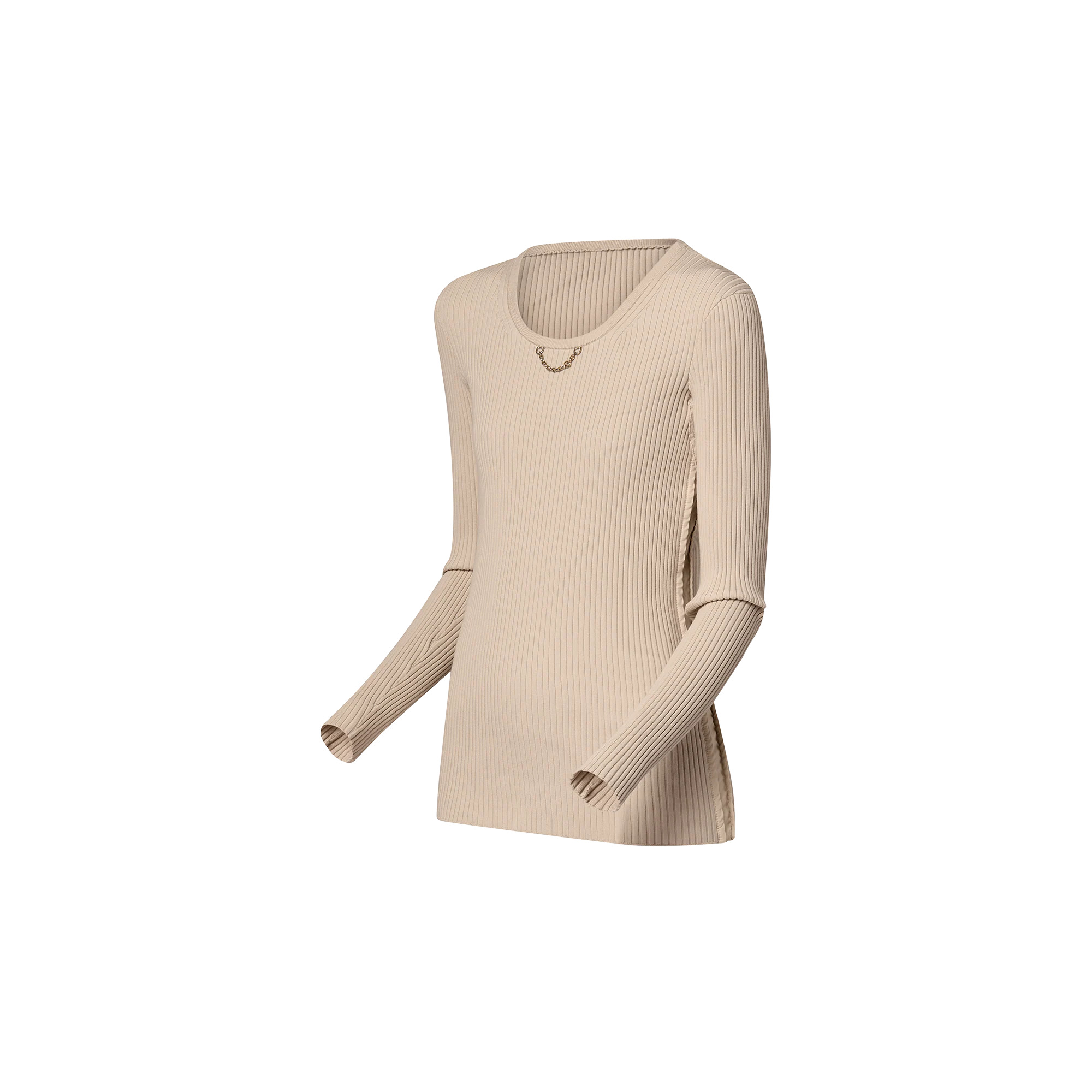Ribbed Knit Pullover - 2