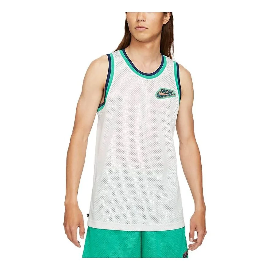 Nike Giannis Freak Contrasting Basketball Jersey 'White' DA5685-121 - 1