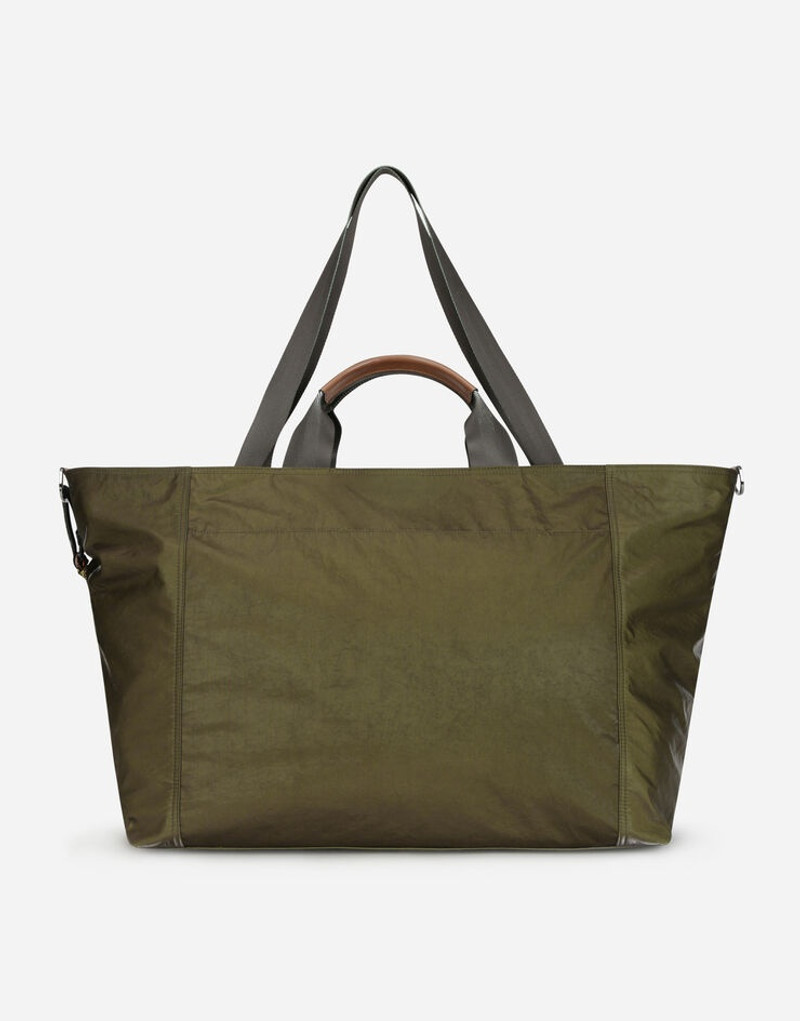 Nero Sicilia dna nylon travel bag with branded tag 3