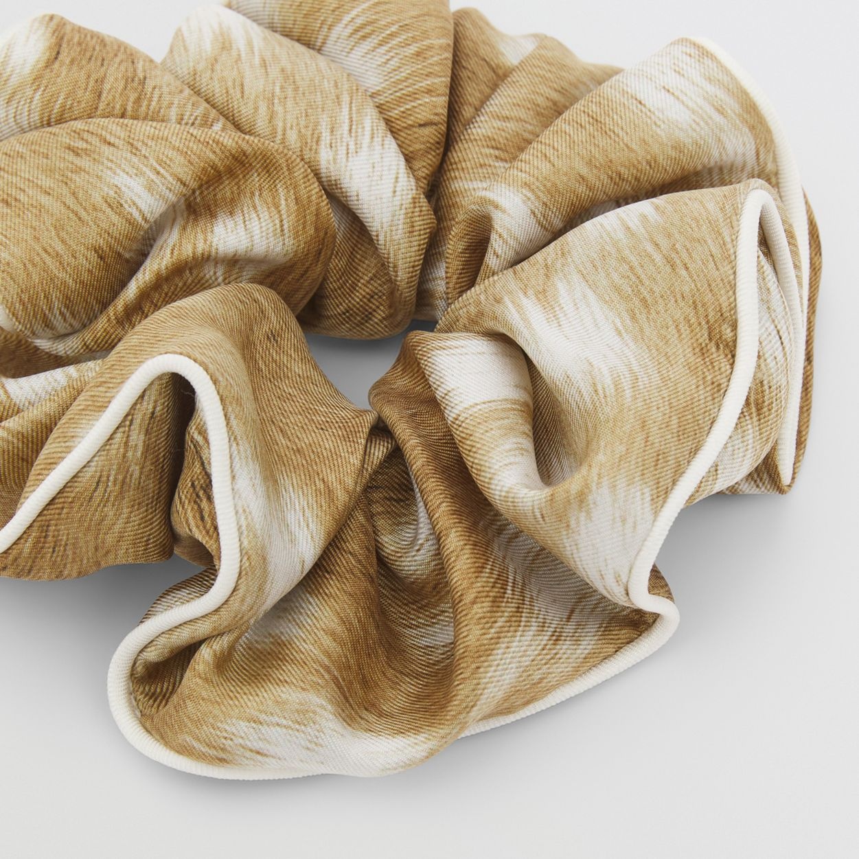 Deer Print Silk Scrunchie - 2